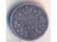 Canada 5 cenți 1888