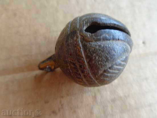 Auction  Bronze bell for horse, bell, bell, nut