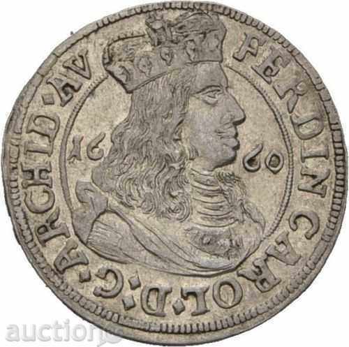3 Kreuzer 1660 Tyrol Astro-Ungaria