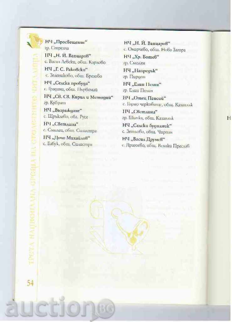 Auction THIRD NATIONAL MEETING OF THE COMMERCIAL CHITALISTS Auction THIRD NATIONAL MEETING OF THE COMMERCIAL CHITALISTS