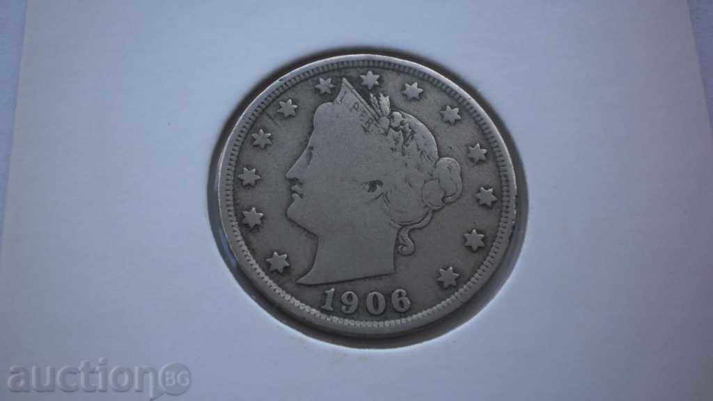 ΗΠΑ 5 Tsenta1906 Σπάνιες κέρμα με τιμή € 4.09 | 8.00 BGN