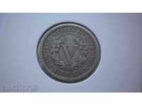 USA 5 Cents1906 Rare Coin