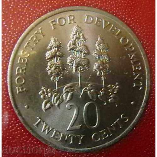 20 cents 1976 FAO, Jamaica