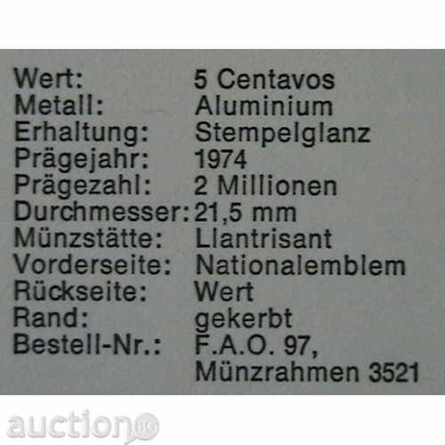 Auction 5 cent. 1974 FAO, Nicaragua Auction 5 cent. 1974 FAO, Nicaragua