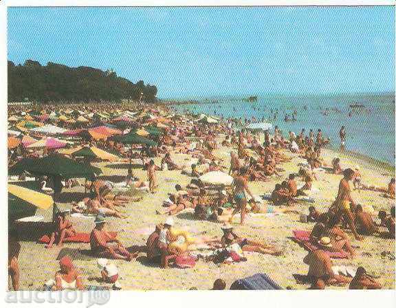 Carte poștală Bulgaria Burgas Beach 1 *