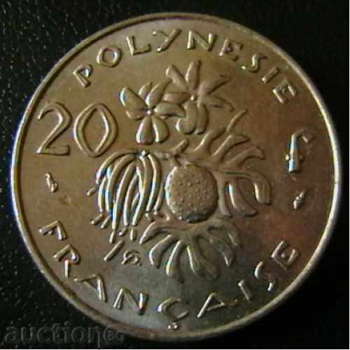 20 franci 1979 Polinezia Franceză