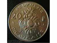 20 φράγκα το 1979 Γαλλική Πολυνησία