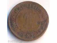 Mauritius 1 cent 1922