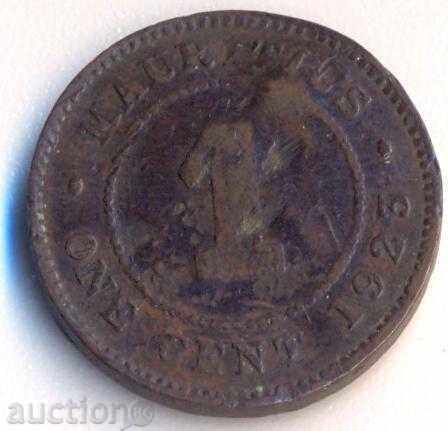 Mauritius 1 cent în 1923, o foarte mică circulație