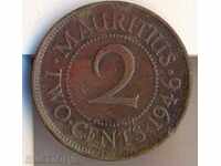 Mauritius 2 cenți în 1946, o mică circulație