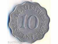 Mauritius Island 10 cents 1971, small circulation