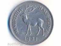 Mauritius Island 1/2 rupee 1971, small circulation