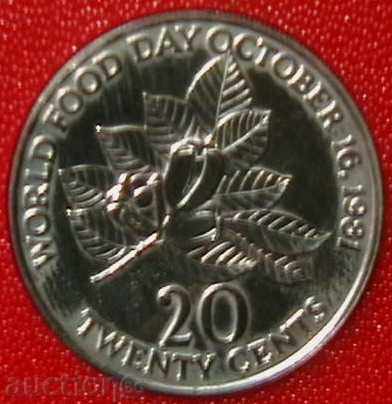 20 cents 1981 FAO, Jamaica