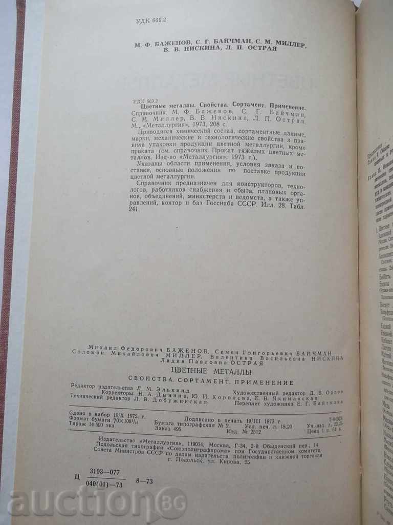 Цветоные металлы (Properties) with price 36.00 BGN | € 18.41 Цветоные металлы (Properties) with price 36.00 BGN | € 18.41