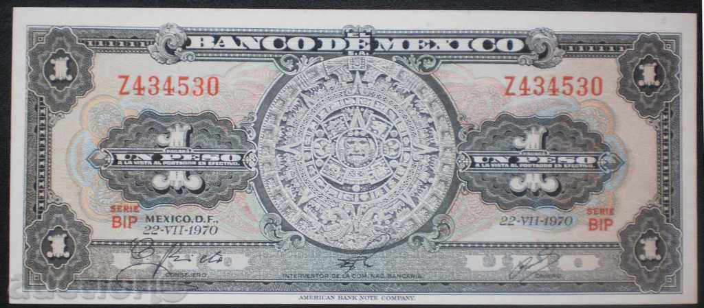 Bancnota Mexic 1 Peso 1970