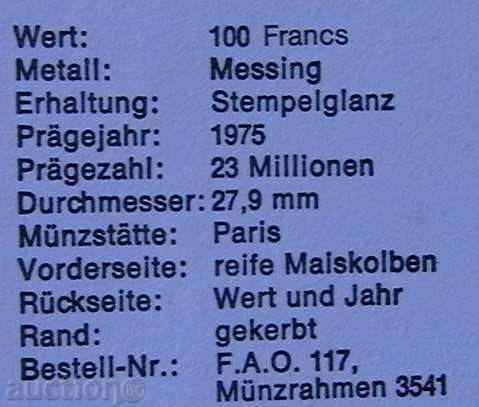 Licitație 100 Franci 1975 FAO, Mali