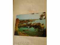 Пощенска картичка Несебър Пристанището 1971