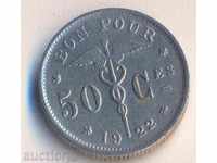 Belgium 50 centimes 1922