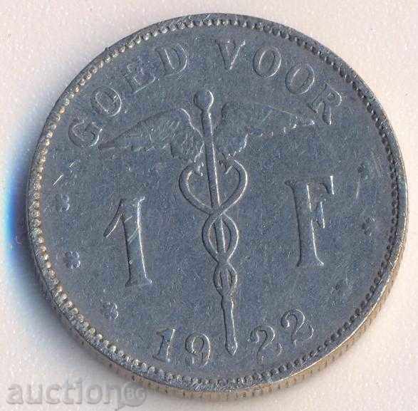 Belgium 1 franc 1922