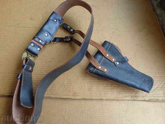 Auction Officer's Marine Belt with Holster and Carriers, Buckle Auction Officer's Marine Belt with Holster and Carriers, Buckle