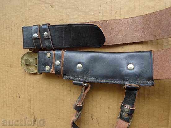 Officer's Marine Belt with Holster and Carriers, Buckle - 7 Officer's Marine Belt with Holster and Carriers, Buckle - 7