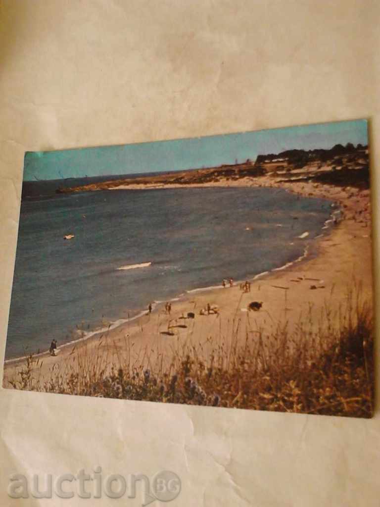 Καρτ ποστάλ βόρεια Αγαθούπολη παραλία 1980