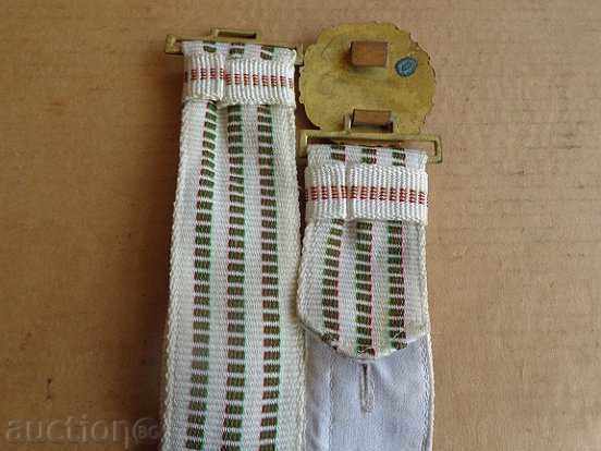 Professional parade belt with a shimmer, buckle, buckle - 6