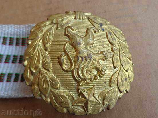 Professional parade belt with a shimmer, buckle, buckle - 7