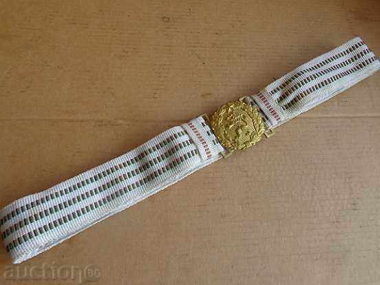 Professional parade belt with a shimmer, buckle, buckle