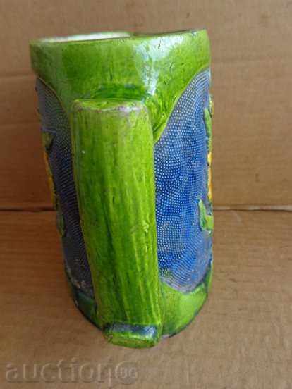 Стара изящна кана керамика сервиз - 7