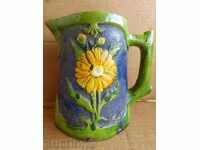 Old exquisite ceramic jug service