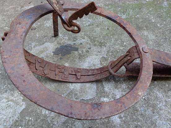 Delivery of An antique hand forged trap