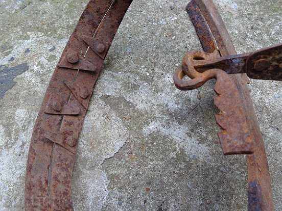 An antique hand forged trap - 5