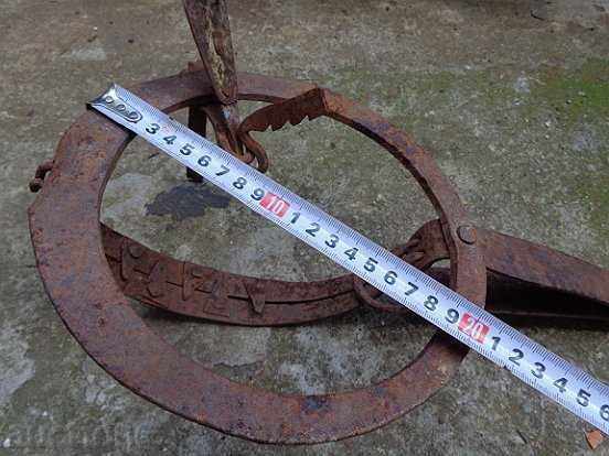 An antique hand forged trap - 7