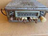 Old lamp radio for car, car, GDR