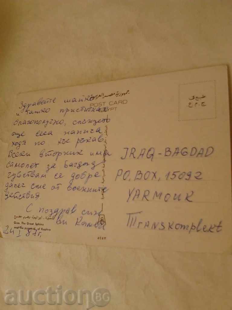 Postcard Giza The Great Sphinx 1987 with price 0.55 BGN | € 0.28 Postcard Giza The Great Sphinx 1987 with price 0.55 BGN | € 0.28