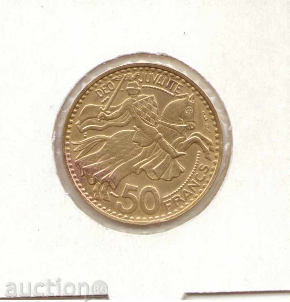++ Monaco-50 φράγκα-1950-KM # 132-Rainier III ++
