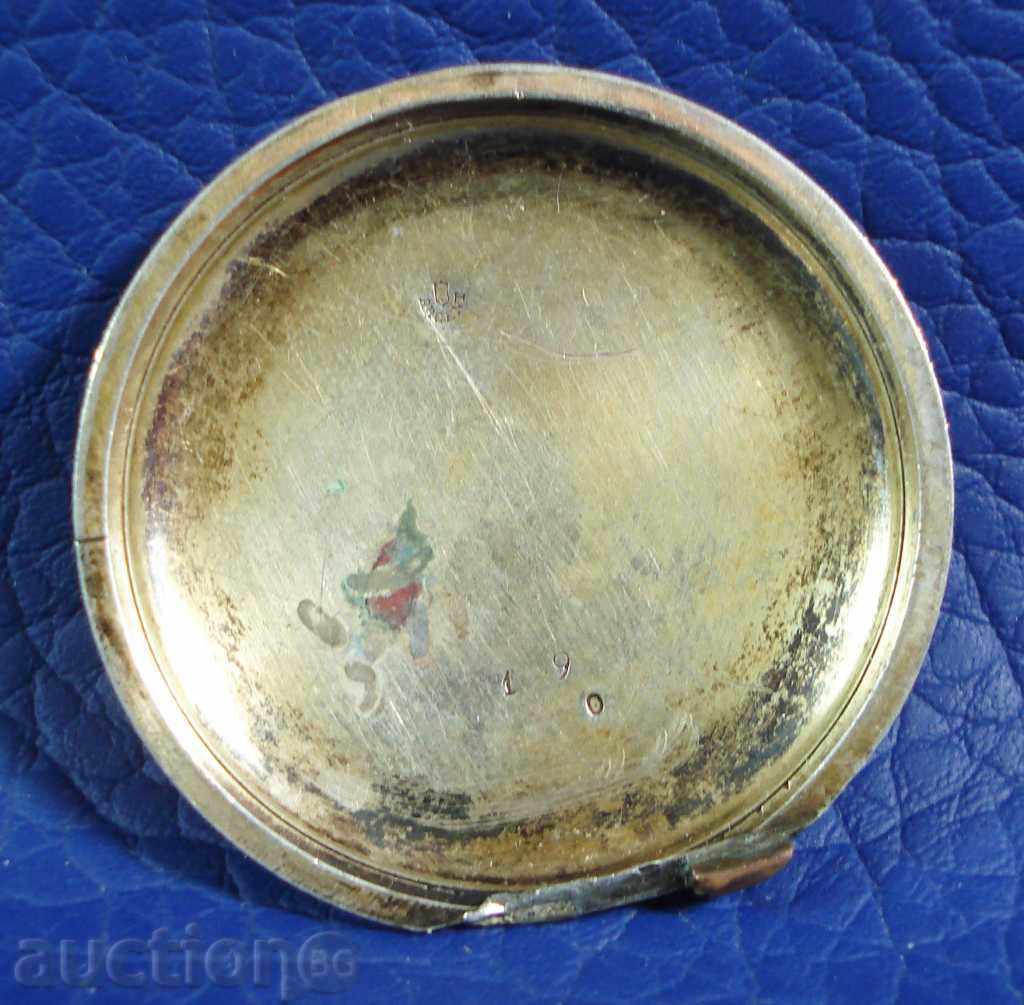 2864. Ασημένιο κάλυμμα σμάλτο για το ασήμι ρολόι τσέπης του 19ου αιώνα με τιμή 30.00 BGN | € 15.34 2864. Ασημένιο κάλυμμα σμάλτο για το ασήμι ρολόι τσέπης του 19ου αιώνα με τιμή 30.00 BGN | € 15.34