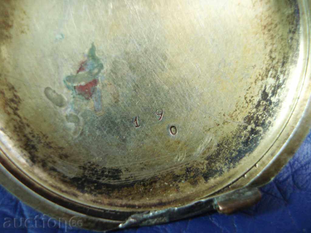 Δημοπρασία 2864. Ασημένιο κάλυμμα σμάλτο για το ασήμι ρολόι τσέπης του 19ου αιώνα Δημοπρασία 2864. Ασημένιο κάλυμμα σμάλτο για το ασήμι ρολόι τσέπης του 19ου αιώνα