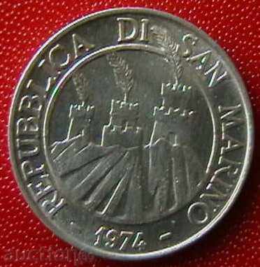 10 лири 1974 FAO, Сан Марино с цена € 3.49 | 6.83 лв.