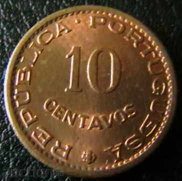 10 centavos 1962, Sao Tome and Principe