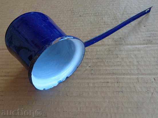 Old Bulgarian jesse with enamel, enameled bowl, coffee pot - 5 Old Bulgarian jesse with enamel, enameled bowl, coffee pot - 5