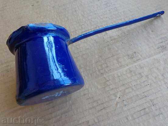 Old Bulgarian jesse with enamel, enameled bowl, coffee pot - 6 Old Bulgarian jesse with enamel, enameled bowl, coffee pot - 6