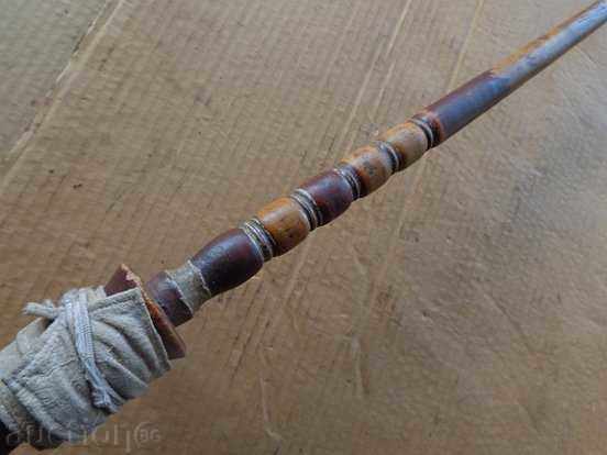 Παλιά ξύλινη ρόκα, ξύλινη, καδέλα - 6