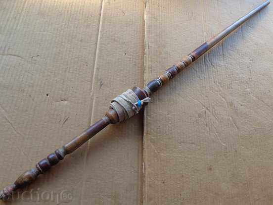 Παλιά ξύλινη ρόκα, ξύλινη, καδέλα - 7