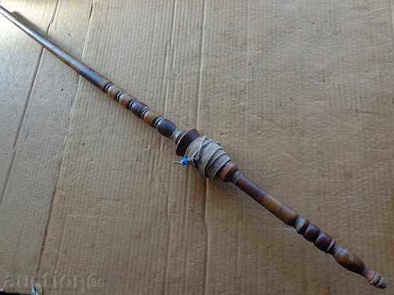 Παλιά ξύλινη ρόκα, ξύλινη, καδέλα