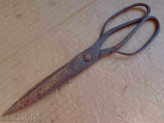 Old forged scissors, knife, wrought iron - 7 Old forged scissors, knife, wrought iron - 7