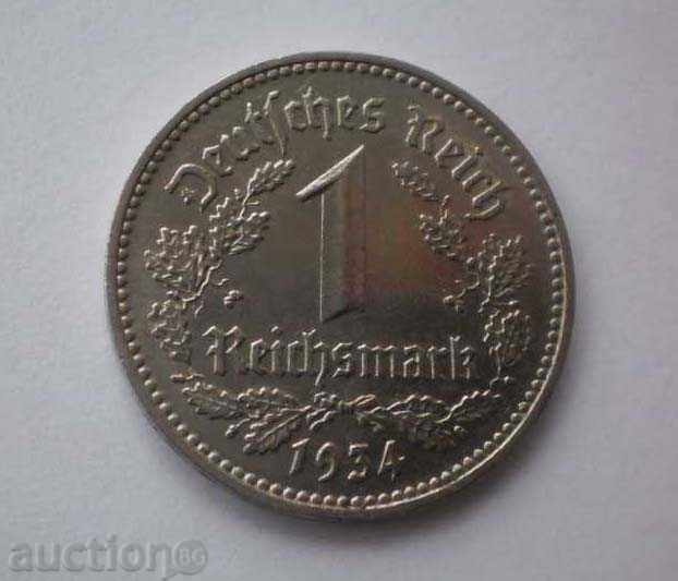 Германия III Райх 1 Марka 1934 D Рядка Монета с цена € 16.36 | 32.00 лв.