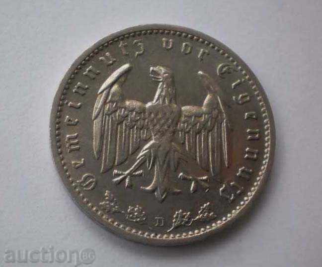 Γερμανία ΙΙΙ Ράιχ 1 Marka 1934 D Σπάνιες κέρμα