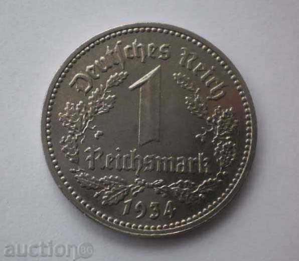 Германия III Райх 1 Марka 1934 E Рядка Монета